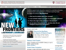 Tablet Screenshot of newfrontiersinastronomy.org